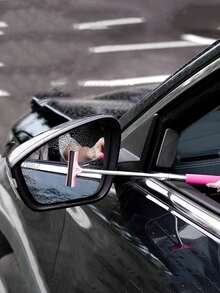 Car Rearview Mirror Wiper, Defogging And Removing Water From Car Window Glass, Cleaning Car Wiper Blade, Stainless Steel Telescopic Wiper Strip,Telescopic Bracket Wiper Strip, Wiper, Cleaning Manual Wiper, Suitable For Rainy Travel, Foldable And Portable,Smooth, Silent, And Crystal-Clear Wipe Every Time,Resisting Heat, Cold, And Wear.Universal Fit - Fits Most Car Models ,Upgrade Your Drive For Less! - Multicolor - View 2