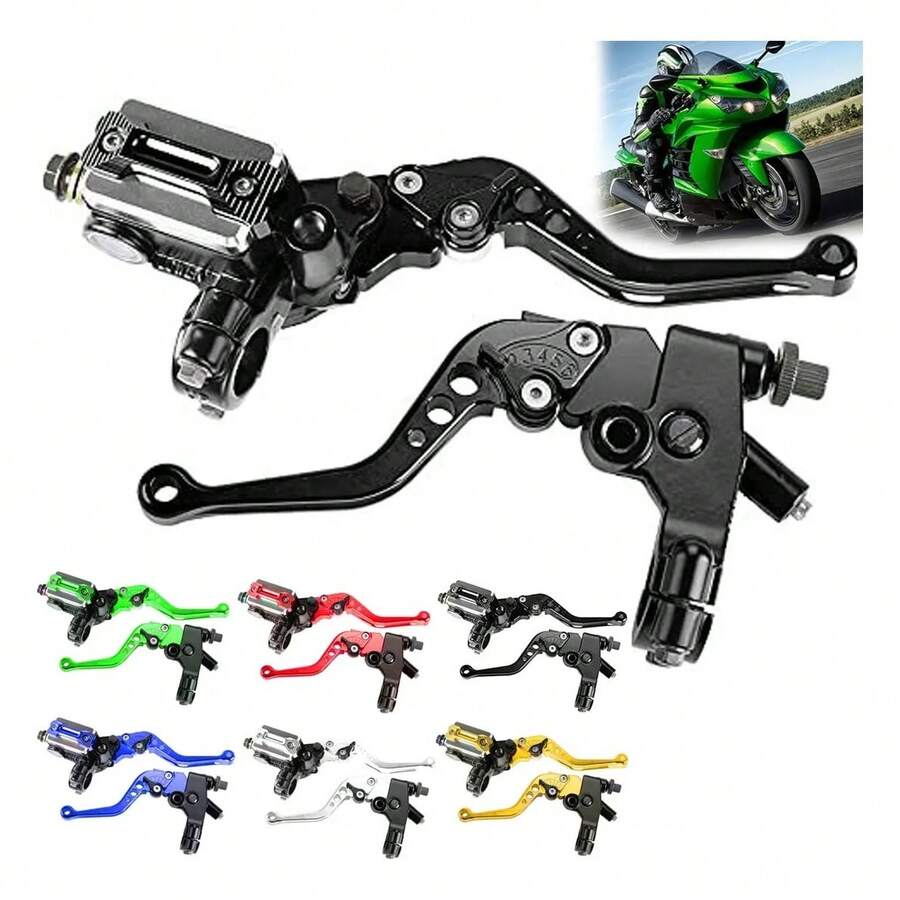 Palancas De Embrague Y Freno Universales 22mm Bomba De Freno - Negro - Ver 1