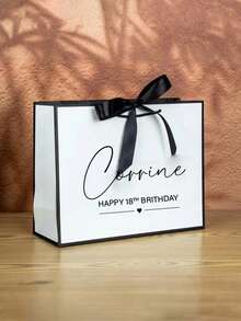 Personalisierte Geschenktüten für Geburtstagsfeiern, Geschenktüten für Mütter, Geschenktüten zum 40. Geburtstag, Geschenktüten zum 21. Geburtstag, Geschenktüten zum 30. Geburtstag, personalisierte Geschenktüten, multifunktional, dekorativ, wiederverwendbar, exquisit, modisch, hochwertig, farbig, modern, stilsicher, individualisierbar, personalisiert, einzigartig, ideales Geschenk für ihn, gemütliche Atmosphäre, Herbstliche Erfrischung für Zuhause, harmonisches Zuhause - Verschiedenfarbig - Übersicht 7