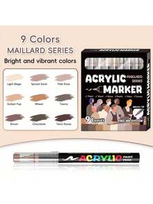 Sistema de tinta gratis Flysea de 9 colores/set, 81 colores en varios juegos de colores, nuevo lanzamiento de mejor calidad y mejor sensación de escritura, especialmente para pintores profesionales - Multicolor - Ver 3
