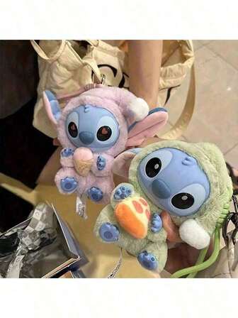 1 pieza Muñeca de Scrump de Disney, Serie "Debe comer un bocado incluso si está agotado", Figura coleccionable de Stitch, El accesorio perfecto para bolso, Regalo de fiesta, Regalo de cumpleaños, Regalo de Navidad