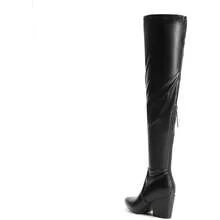 Women's Pointed Toe Thigh High Over The Knee Boots Tall Chunky Blocked Heel Fall Long Fashion Sexy Boots,31370951 - màu đen - Xem 5