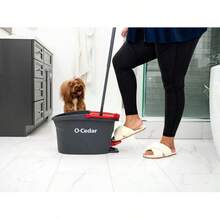 -O-Cedar EasyWring Spin Mop & Bucket |   Removes Over 99% Of Bacteria |    On All Hard Floors - 1 - 查看 7