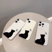 Una funda de teléfono transparente y duradera con diseño de gato y mariposa, una funda de protección creativa personalizada y elegante, a prueba de golpes y anti-caídas, hecha de TPU suave de alta calidad, que proporciona protección integral, con funciones de resistencia a impactos y caídas, adecuada para  17/17 Pro/17 Pro Max/17 Air/ 16/16 Pro/16 Pro Max/16 Plus/ 15/15 Pro Max/15 Pro/15 Plus/ 14/14 Pro/14 Plus/14 Pro Max/ 13/13 Pro/13 Pro Max/12/12 Pro/12 Pro Max/11/11 Pro/11 Pro Max/XR/X/XS/XS Max. Es el regalo de cumpleaños perfecto para novias, novios, esposos, esposas, amigos o para uno mismo, innovador y a la moda, adecuado tanto para hombres como para mujeres.El regalo ideal para una fiesta. - Transparente 1852 - Ver 12