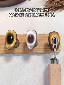 LYTTOA 2pcs Cat Nail Magnetic Gel, 3-In-1 Multi-Function Magnetic Stick & Strong Magnet Nail Art Tools - Multicolor - View 4