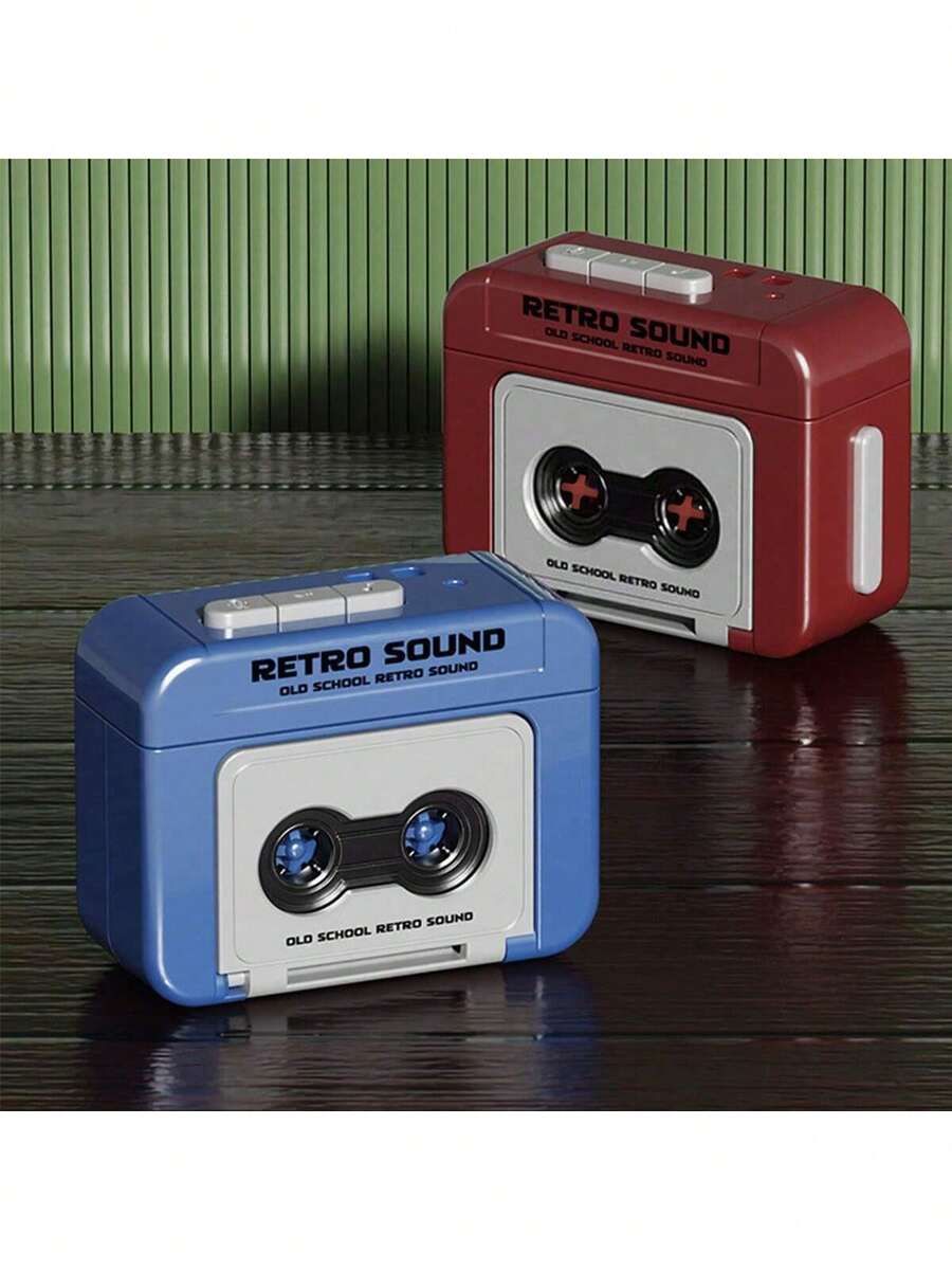 1pc Vintage Style Keychain Music Box, Couple Gift, Mini Music Player Pendant Decor - Multicolor - View 1