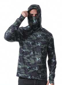 Lightweight Ice Silk Breathable Sun Protection Outdoor Fishing Clothing, Summer - Army Green - View 4