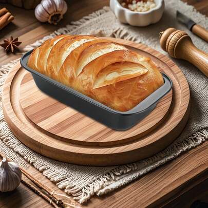 1/3 Khuôn nướng bánh mì chống dính hình chữ nhật, Dụng cụ nướng bánh nhà bếp, Khuôn nướng bánh mì hình chữ nhật, Khuôn nướng chống dính, Bộ khuôn nướng
