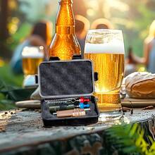 FILFEEL - Caja de plástico a prueba de golpes para exteriores, caja de supervivencia hermética, caja de transporte pequeña (S-naranja) - Negro - - Ver 11