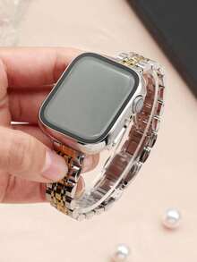 14毫米超薄银色和金色金属可调节7珠表带,兼容 Ultra/Series 3/2/1/SE/S11/S10/S9/S8/S7/S6/S5/S4/S3/S2/S1,尺寸38毫米/40毫米/41毫米/42毫米/44毫米/45毫米/46毫米/49毫米,附赠屏幕保护膜和保护壳,适合作为送给男友/女友的礼物,日常穿搭配饰。 - 銀間金 - 查看 6