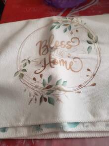 2 paños de cocina de hojas de eucalipto estilo rústico, toallas de secado de vajilla de color verde salvia, toallas de té para la cocina - verde menta - Ver 6