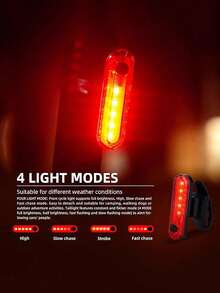 Bicycle Front Light USB Rechargeable, 6 Modes Bicycle Headlight And 4 Modes Tail Light Set, High Lumen Super Bright Bicycle Light, Waterproof Safety Bicycle Front And Rear Lights, Suitable For Road, Mountain, And Night Riding.