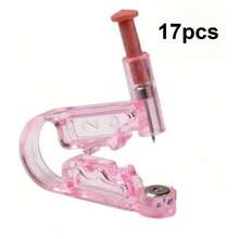 4/9/17pcs Ear Piercing Master Kit - Studs With Disposable Safety Crystal Earring Piercer Machine, Nose Lip Body Jewelry Piercing Tool, Disposable Ear Piercing Gun For Household Use, Easy To Operate And Clean