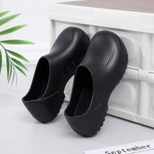 Giày làm việc nhẹ thời trang, chống trượt, chống thấm nước, đế EVA mềm mại cho nhà bếp (Size nhỏ) - màu đen - Xem 6