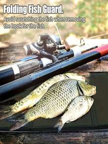 3-Layer Foldable Fishing Mat With PVC Foam Bottom, Precision Fish Scales & Measuring Tools, Green Outdoor Fishing Storage Pad For All Skill Levels, Compact Design - Multicolor - View 7