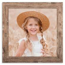 4x4 Picture Frame Wood Display 4x4 Picture Distressed Brown Square Photo Frame For Wall And Tabletop Decoration - White - View 2