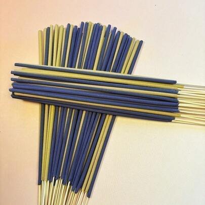 250/350 piezas de incienso con aroma a lavanda y jazmín - Ambientador natural a base de hierbas con fragancia relajante, aroma duradero, apto para el hogar, la oficina, el yoga y la meditación