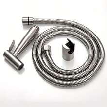 1pc 304 Stainless Steel Bidet Sprayer, Toilet Flushing Spray Nozzle