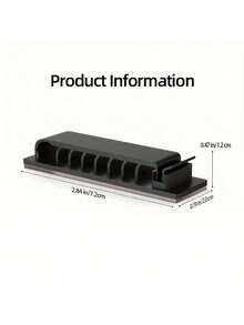 Eight Hole Single (Conventional Adhesive) Wire Fixing Clip - Self-Adhesive Wire Organizer