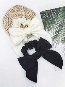可爱单件装女士蝴蝶结装饰时尚发圈，可用于头发装饰、发饰、马尾辫、发圈、发绳、发绳扎发、发圈、发饰，也是馈赠佳品。