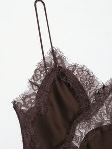 DEEKA 夏季新款女装欧美风性感简约不对称蕾丝派对连衣裙，适合性感聚会、庆典和宴会。