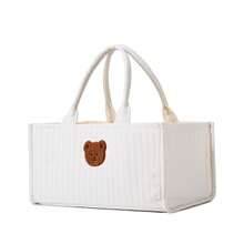 1 Túi đựng tã đa năng, Túi đựng tã gấp gọn dung tích lớn cho mẹ, thích hợp cho mọi mùa - trắng - Xem 11