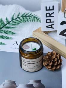 FAMILY SHIP 100g/1pc Mint Scented Candle, Smokeless Burning, Long-Lasting Fragrance, Suitable For Bathroom, Workout, Sleeping, Home Decor, Gifts For Friends, Girlfriend, Elders, New Year, Birthday, Festivals, Mother's Day, Thanksgiving, Valentine's Day