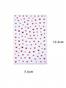 2 Peças Adesivos de Arte de Unhas Brilhantes para o Dia dos Namorados - Borla de Metal Brilhante Retrô de Luxo, Design de Arte DIY Simples de Amor para o Dia dos Namorados, Adequado para Uso Diário, Casamento, Festa e Festival de Mulheres, Adesivos de Unhas Descartáveis e Adesivos, Estilo de Tema de Luxo Simples e Leve, Fácil de Colar Decoração de Salão de Beleza - Multicolorido - Visão 6