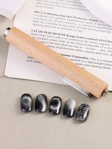 3-In-1 Cat Eye Effect Gel Nail Polish Magnetic Stick,Strong Magnetic Nail Tool,Multifunctional Gel Polishing Nail Art Tool Magnetic Rod, Suitable For Home Salon Manicure DIY