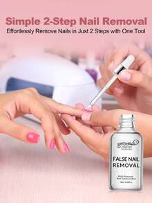 30ml Gel Nail Polish Remover, Ultra-Powerful & Removes Glitter And Dark Colored Paints, Paraben Free For Nails | Acetone Nail Polish Remover For Nails For Removal Of Glue Gel, Acrylic & Dip - Clear - View 6