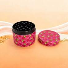 Cute Tobacco/Herb Grinder - Pink & Pretty Strawberry/Cherry Metal Grinder, 4-Piece 50MM, Smoking Accessories, For Smokers - 櫻桃 - 查看 6
