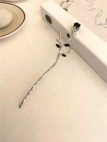 1支复古中式木质发簪，优雅发髻配饰，传统汉服发夹，新款中式发簪发饰，发髻延长器，发髻制作器，发髻发片，造型发簪，发夹，发卡，发饰，头部配饰