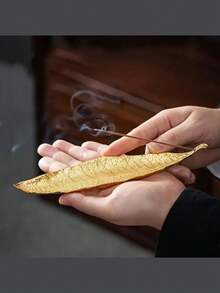 1个复古金属渔夫造型香炉/香座，适合家居装饰和禅意香炉，兼容香薰和冥想，适合室内檀香和沉香，可用作专用的禅意香炉/香座，用于香薰和冥想。 - 彩色 - 查看 9