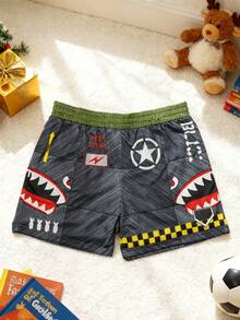 Ice Cream Shorts Boy Clothes, Gifts For Teen Kids Boys Unisex, Black Gray Shark Trunks Sweatpants Underwear Pants, Boys Christmas PjChristmas Birthday Gifts For Teenage Dress, Thanksgiving Outfit, School Sport Running Pants, Running Pants, Basketball Shorts - cá mập đen và xám - Xem 2