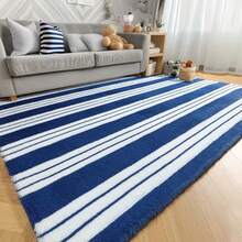 Sour Lemon Alfombras - Rayas azules y blancas - Ver 7