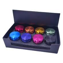 4-Layer Drum Herb Grinder With Pollen Catcher - Premium Aluminum Spice Grinder With Razor Sharp Teeth - For Herbs, Spices, Tobacco - 9 Colors & Rainbow Mix Set Available - Multicolor - View 7
