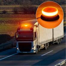 Orange High Brightness Light, Rotating Beacon LED Light With Magnetic Base, Cool Car Stuff Outdoor And Indoor Use Decorative Light,Men's Gift For Christmas, Thanksgiving, Birthday - Yellow - View 3