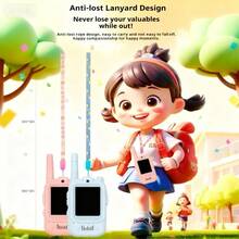 1pc Children's Walkie Talkie - Long Communication Range - Easy Operation - - Suitable For Family Interaction And Outdoor Activities - Communication Distance Over 3km - Compact And Portable - Super Quiet Listening Design - For 3-10 Years Old Boys - Suitable For Parent-Child Travel, Camping, Kindergarten Educational Games, Dialogue, Video, Birthday Gift, Holiday Gift, Christmas Gift, Christmas Eve Gift, Perfect Gift, Toys, Games - Multicolor - View 5