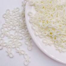 50/200 piezas Lazo, perlas artificiales de marfil Decoración de lazo para el cabello para decoración de boda DIY, decoración diaria, material DIY Clip para el cabello Suministros de joyería DIY Productos hechos a mano - Multicolor - Ver 5