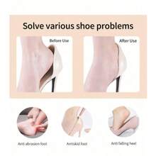 12/10/8/6/4/2 双防滑鞋跟贴，舒适鞋跟垫，男女通用，防止摩擦和水泡，完美适配大码鞋，鞋垫缓冲垫 - 彩色 - 查看 8