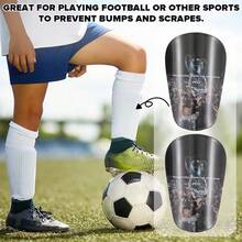 1双足球护腿板，轻便护腿，男女通用，适合足球比赛