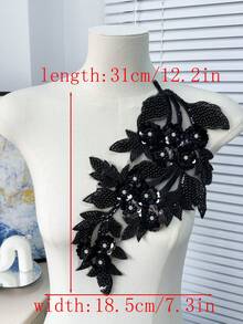 20 piezas/paquete, colores surtidos, nuevos parches de aplicación de cristal de strass bordados en 3D, adecuados para decoración de ropa, reparación, accesorios de vestidos de novia DIY, manualidades de bordado y costura - Multicolor - Ver 17