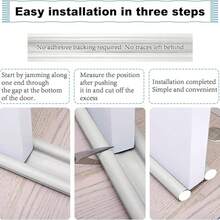 1pc Wind Blocker Seal Strip, Door Bottom Guard Dual Protection Against Dust And Noise