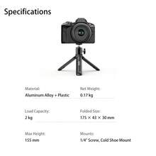 Llano Desktop Mini Ball Head Tripodwith Aluminum Alloy 360° Panoramic Ball Head Tripod - one-size - View 11