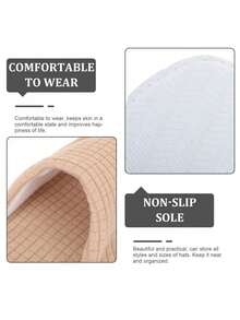 10只/5只/3只/1双装SPA拖鞋，防滑一次性拖鞋，可水洗重复使用，男女通用，适用于家庭、室内、浴室、卧室、酒店、新娘送礼会、返校季等场合