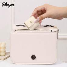 1pc Jewelry Organizer Pouch, Mini Foldable Snap Closure Pocket Bag, Minimalist Portable Compartment Jewelry Bag, Ring Holder, Earring Travel Case, Multi-Functional Storage - Multicolor - View 9