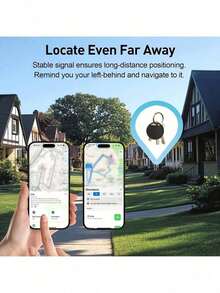 1pc GPS Smart Anti-Loss Tracker - MFi Certified, Real-Time Tracking, No Installation Required, Suitable For Pets, Bags, Luggage, Bicycles, Cars, Compatible With GPS System Find My App, Anti-Loss Worry-Free (Suitable For Closed Ecosystem Phones With Native Find Tool) - Multicolor - View 9