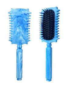 Hair brushes-EU+UK 2026 闪光猪鬃卷发梳，适合卷发，打造专属女士卷发造型 - 彩色 - 查看 15