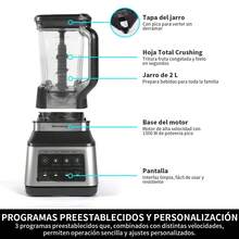 Mera House Licuadoras De Cocina,Licuadora2L Motor de cobre puro de 1500 W,Con sus tres hojas de acero inoxidable verticales,3 programas preestablecidos,para jugos refinados, vegetales,salsas,Nueces - Tipo de Enchufe A USA (110-127V) - Ver 5