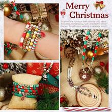 Beads Bracelets, Clay Beads Bracelat Making Kit Golden Beads Crafts Stocking Stuffers Decorations Charms Jewelry Making, Gifts Teen Age 6 - 12 - 聖誕的喜悅 - 查看 2